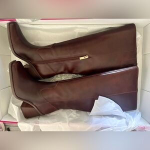 Vince Camuto knee high dark mahogany boots